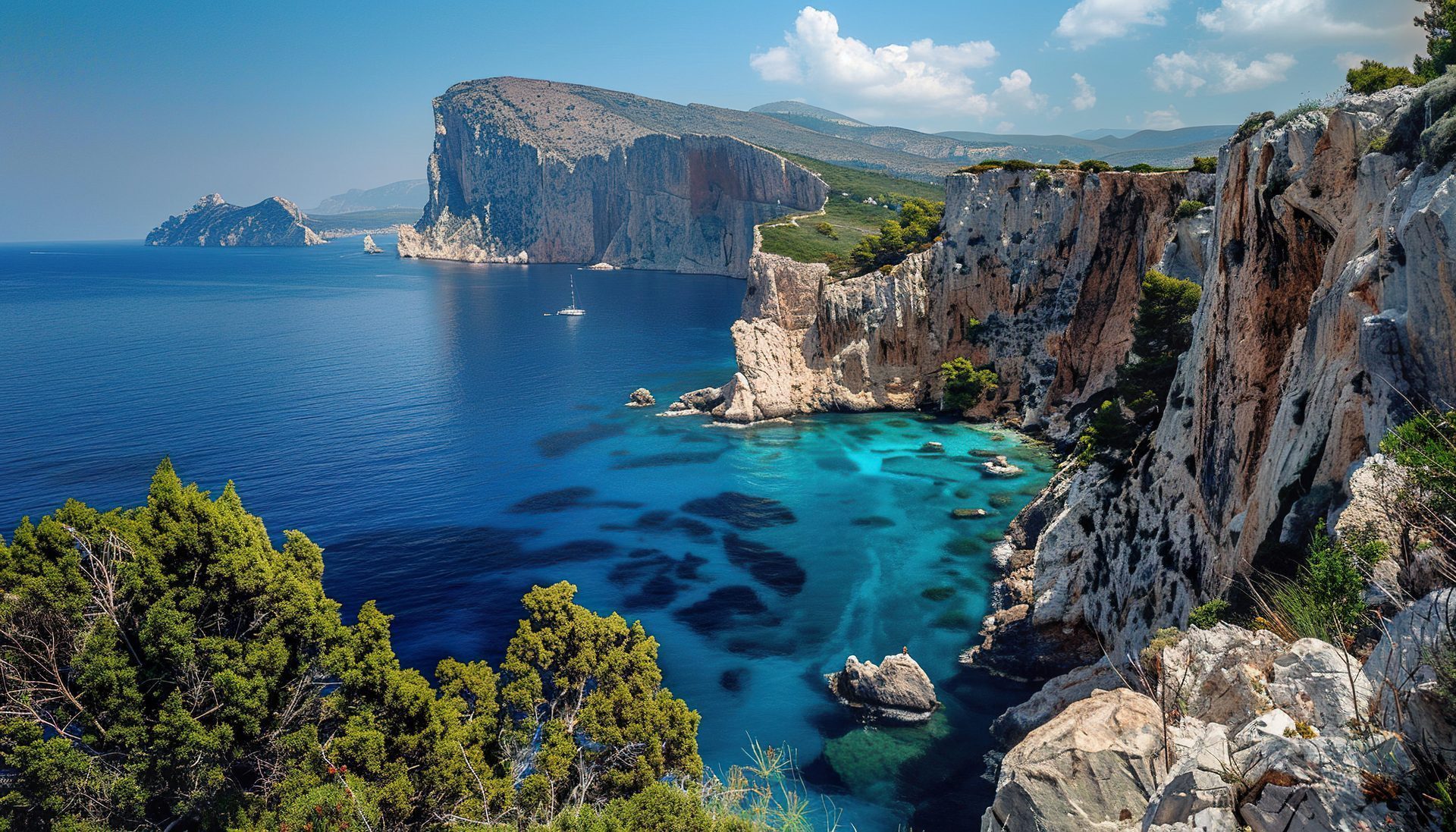 A sunny seaside town on the Mediterranean